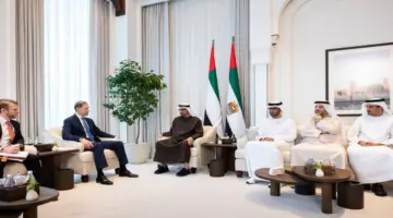 رئيس الدولة يبحث مع النائب الأول لرئيس مجلس الوزراء الروسي علاقات التعاون بين البلدين