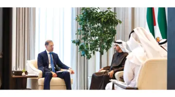 رئيس الدولة يستقبل النائب الأول لرئيس مجلس الوزراء الروسي