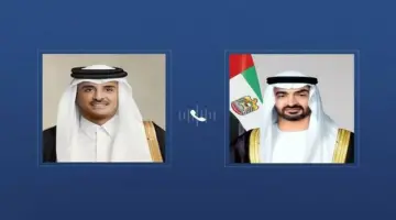 أمير قطر يتلقى اتصالاً هاتفياً من رئيس الإمارات
