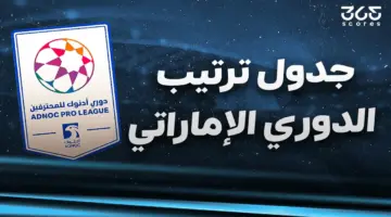 جدول ترتيب الدوري الإماراتي 2025/2026 بعد الجولة الثانية