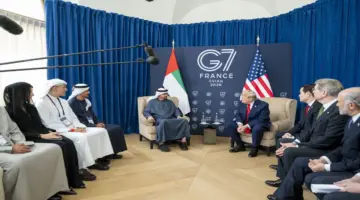 رئيس الدولة يبحث مع الرئيس الأميركي العلاقات الاستراتيجية والتطورات الإقليمية