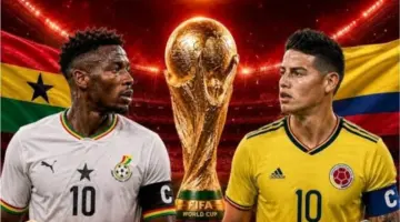 قنوات مجانية.. تردد البث المباشر لمواجهة غانا وكولومبيا في كأس العالم
