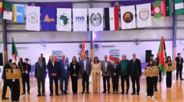 محافظ الإسكندرية يطلق صافرة انطلاق البطولة الأفريقية للكرة الطائرة للناشئين